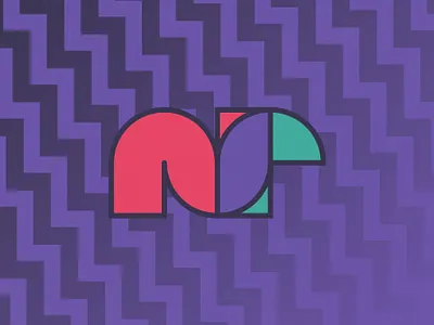 monogram branding design doodle graphic design monogram n nathan random tiny buffalo vector