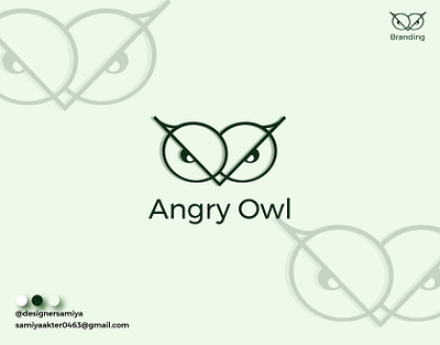 Angry Owl best logo brand identity branding logo logo design logofolio minimal logo modern logo owl logo