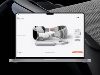 Apple® - Vision Pro / Product page apple apple ar apple pro vision apple product page apple ui apple vr ar development agency fulcrum marketplace trend ui design vision vision pro vr