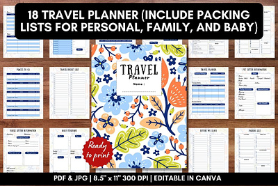 Travel Planner 4 Bundle graphic design