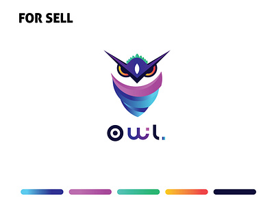 OWL Logo - Logo Design (Unused ) 3d animation brand identity branding design graphic design illustration letter logo logo logo design motion graphics ui ux vector