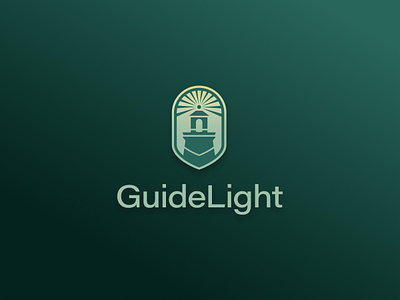 GuideLight Programs branding concept branding design green green gradient health healthcare light lighthouse logo concept logo design logo designer medical