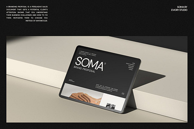 SOMA Brand Proposal CANVA PS branding design illustration logo ui vector