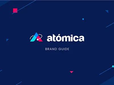 Atomica branding design graphic design logo typography ui
