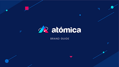 Atomica branding design graphic design logo typography ui