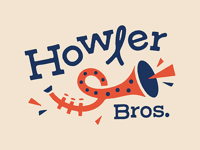 Howler Bros. / Horn apparel design branding horn illustration logo music trumpet