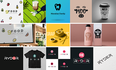 🥝Logo#Banner#Cover#illustration 3d mockup app banner branding cafe clothing coffee cover cup farm font fruits icon implant logo merch milk mockup print t shirt