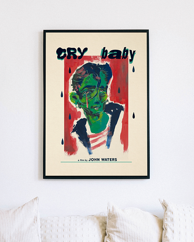Poster art - Cry Baby (Homage) design graphic design illustration poster art