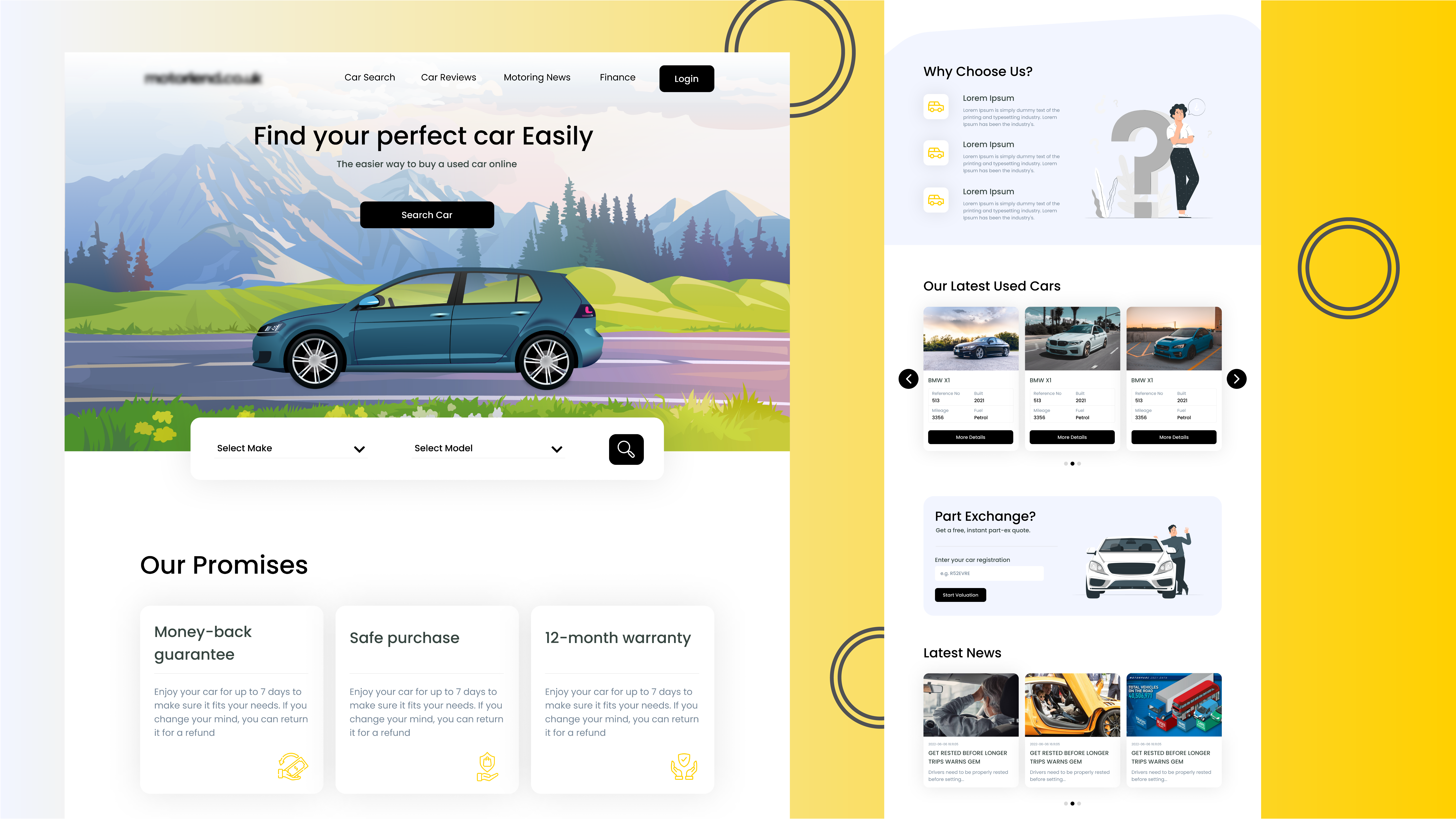 Find Used Car For You 2023 tredning website car home page ui design car searching website car website car website ui design ehtesham alam figma find car ui design find car website hero section design home page ui design search car ui design trending website 2023 ui design ui ux design used car website used car website ui design website ui design