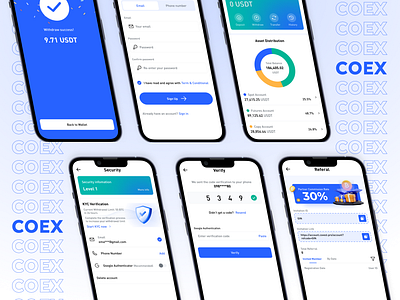 COEX.app app design ui uiux design