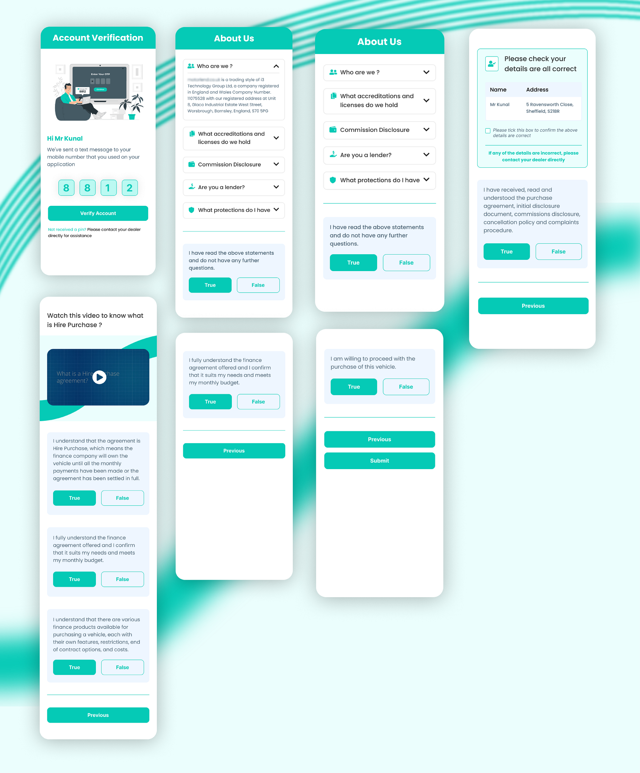 Multi-step form UI design by Md Ehtesham Alam on Dribbble