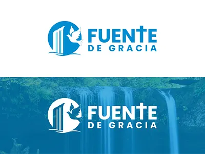 Fuente De Gracia Logo design app branding design graphic design illustration logo typography ui ux vector