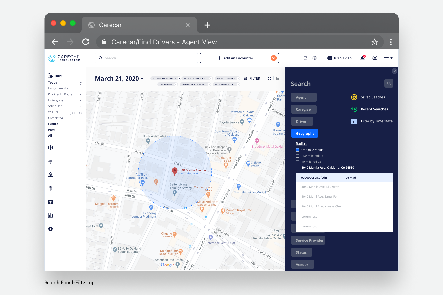 Carecar Non Emergency Transport for Medical Patients healthcare ui userflow ux wireframes