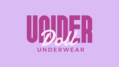 Under Doll Underwear brand branding design diseño diseñografico grafico graphic design graphicdesigner illustration logo logoconcept marketing peru peruvian ui ux vector