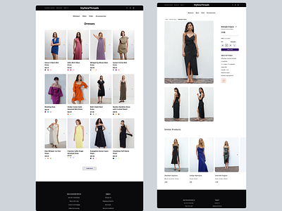 Stylista Style/Dress e-commerce branding logo ui