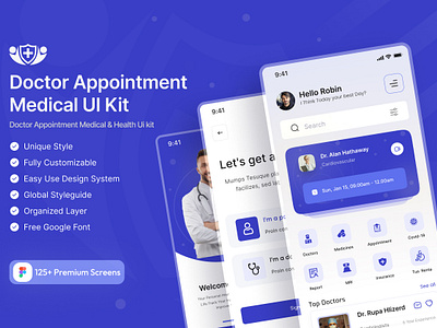 Doctor Appointment App Ui kit design appointment clinic clinic website creative web design doctor doctor appointment ui doctor profile ui doctorapp ecommerce healthcare data visualization healthcare design hospital medical uxui minimalapp patient dashboard telemedicine interface ui uiux website