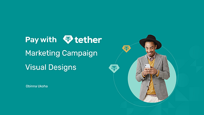 Pay with Tether Marketing Campaign branding cyrpto flyer logo marketing social media design tether ui usdt web3
