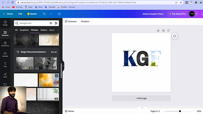Professional Logo Design by Canva Frames | Khan's Graphic Flixer logo design experimentation