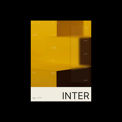 Inter / driving by the yellow lines branding design inter logo ui web webdesign yellow
