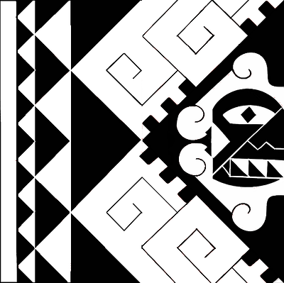 Culture Moche 1/3 andino art arte digital black and white civilizations culture design digital art digitalilustration drawing illustration incas moche culture modulo peru representation