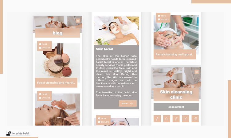 Salon & Spa Webapp by fereshte belal on Dribbble