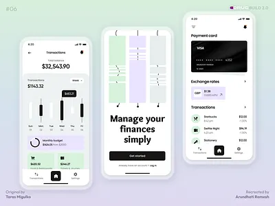 Finance mobile app animation bank app build dashboard design designdrug figma finance finance app fintech interface light mode minimal mobile mobile app mobile ui motion graphics recreate ui user interface