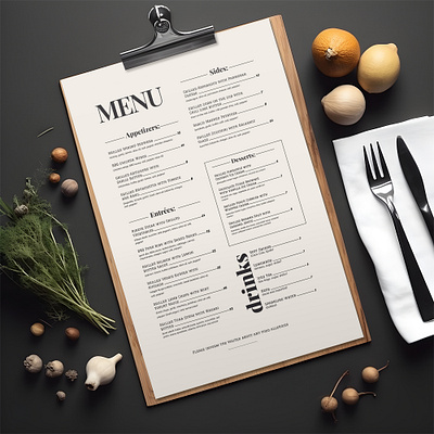 Menu design branding design graphic design illustration logo menu menu design restaurant typography vector