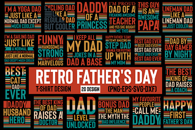 Retro Father's Day T-shirt Design inspirational t shirt design