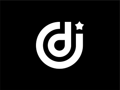 Simple DJ JD Letter Initial Logo design dj letter dj logo jd letter jd logo logo