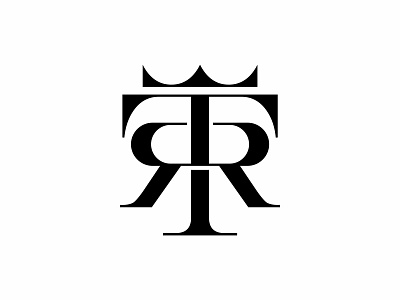 TR Crown Lettermark brand identity branding crown design elegant lettermark logo luxury mark minimalist monogram type typography