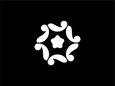 Abstract Star Circular Logo abstract circular logo design graphic design logo monogram move people star logo united unity vector