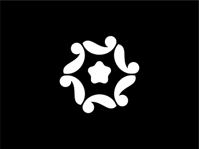 Abstract Star Circular Logo abstract circular logo design graphic design logo monogram move people star logo united unity vector