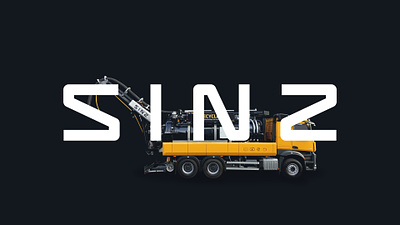 SINZ - Innovative Cleaning Machines branding logo typography