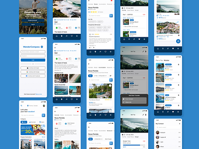 Travelling Application application graphic design mobile ui ux