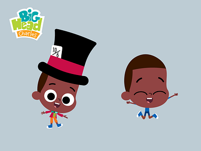 Big Head Charles designs animation cartoo character character design flat illustration lafespaceart preschool