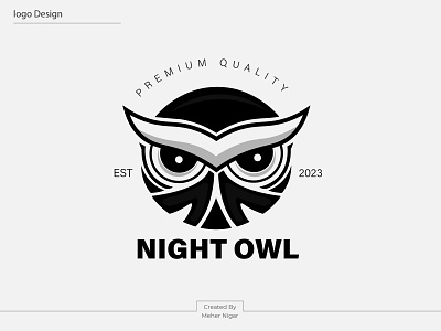 Night owl, Logo Design, Branding animale logo brand identity branding creative logo design egle logo gaming logo graphic design logo logo design logo icon logo inspaire logo type logomark luxury log modern logo monogram logo night owl owl logo vintage logo