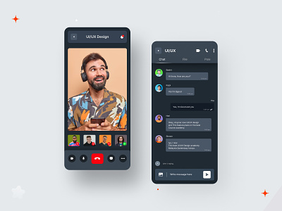 Video Conference Mobile App Version app branding counseling meeting ui mobile mobile app mobile clean ui mobile meeting mobile video conference online meet online meeting product design room chat ui design user interface ux ux design video call video chat video communication