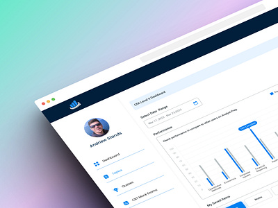 A view of the LMS dashboard dashboard educationapp figma learningwebapp lms webapp