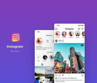 Instagram Clone Design Mobile App clone insta ui instagram ui ux