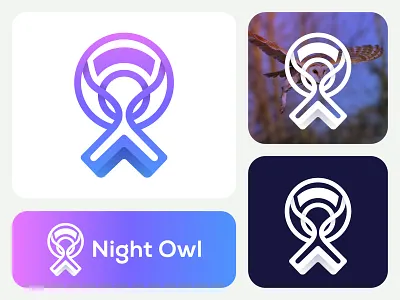 Letter O Owl Logo (Approved On Logoground) abstract logo animal bird bird of night brand identity branding crypto fly flying logo design logo designer logotype modern logo nature negative space owl owl logo technology visual identity wildlife
