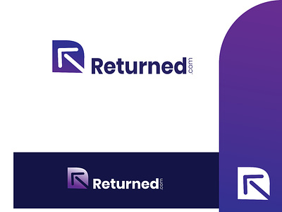 Returned Logo back branding design graphic design illustration letter logo logo recycle return returned typography ui ux vector