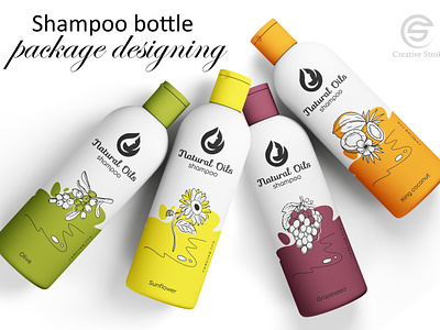 shampoo bottle package designing bottle lable design brand identity branding creative creative stroke design graphic design package packaging design photoshop poo bottle product packing