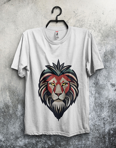 Lion T-shirt Design branding design graphic design illustration lion t shirt design logo vector