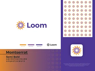 Loom, Logo design, Minimalist, Logo mark, Icon, Modern logo applogo brand design branding clean colorfull creative icon logo logodesign logodesigner logoidea logoinspiration logomark loom minimal modern popular simple solid color vector