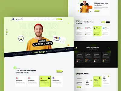 Creative Agency & Personal Portfolio agency agency landing page agency portfolio agency website creative agency creative agency landing page creative design creative direction creative portfolio agency digital agency personal portfolio portfolio portfolio website themetags ui design ux