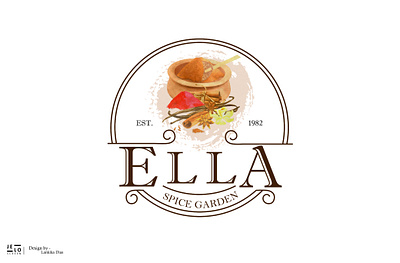 Ella Spice Garden Logo with Outputs graphic design logo