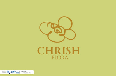 Chrish Flora Logo with Outputs graphic design logo