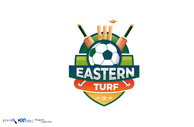 Eastern Turf Logo with Outputs graphic design logo