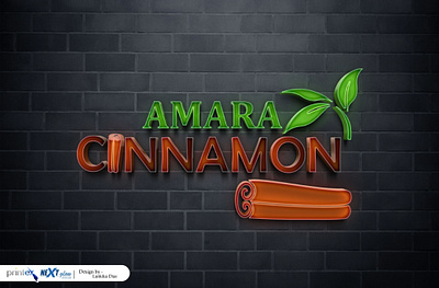 Amara Cinnamon Logo with Outputs graphic design logo