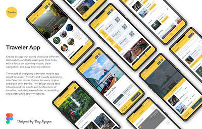 Traveler App Design case study mobile app design travel app ux ui design